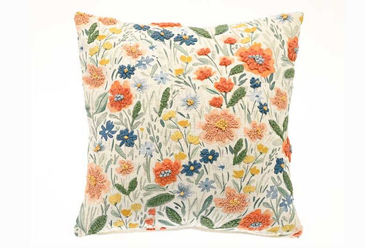 Fleur Embroidered Cushion