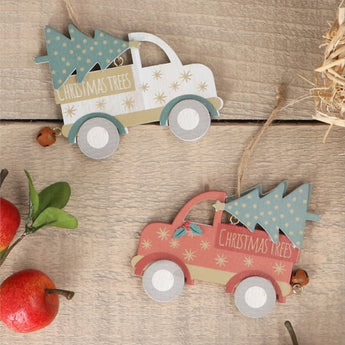 Wooden Lorry Decoration