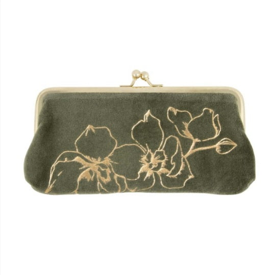 Green Orchid Cosmetic Bag