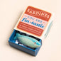 Tiny Matchbox Ceramic Tokens: Sardine