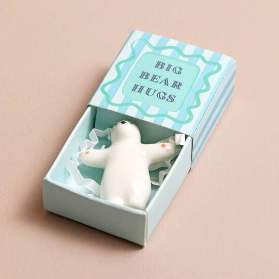 Tiny Matchbox Ceramic Tokens: Clover