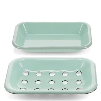 Enamel Soap Dish - Green