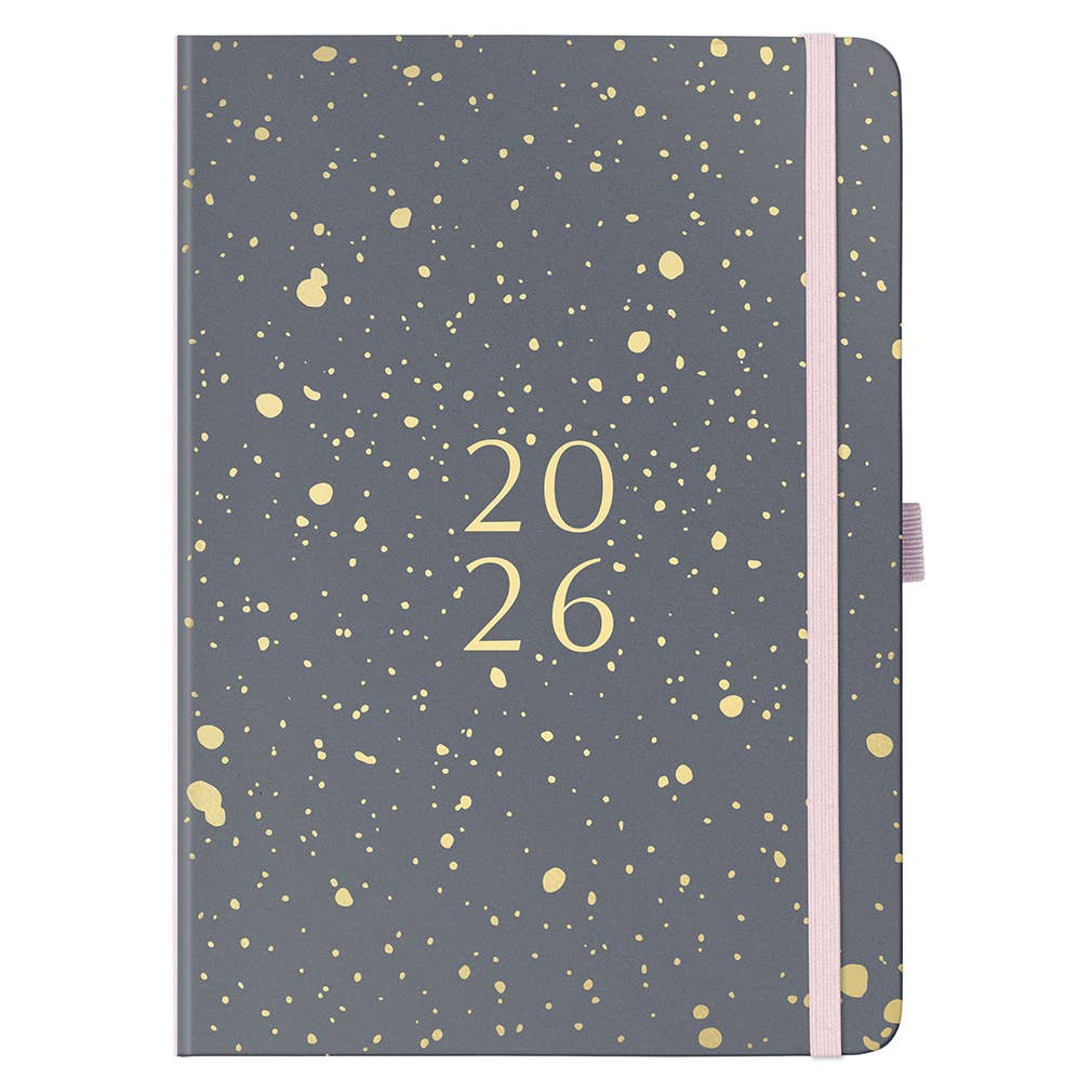 2026 Family Diary | Weekly Planner, 5 Schedules | Charcoal