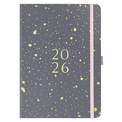 2026 Family Diary | Weekly Planner, 5 Schedules | Charcoal