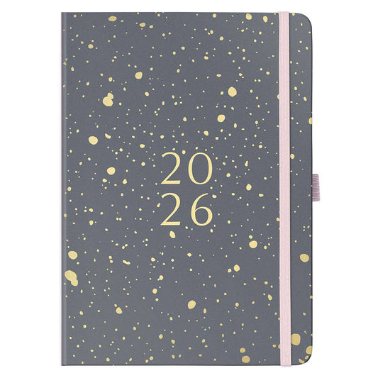 2026 Family Diary | Weekly Planner, 5 Schedules | Charcoal