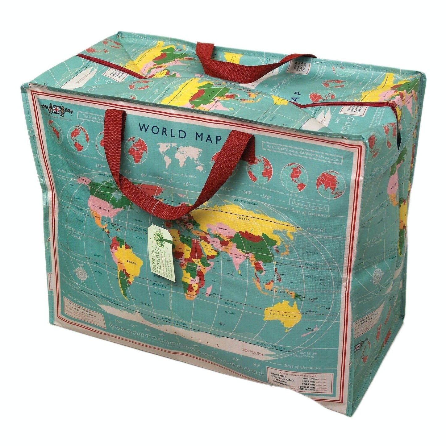 Jumbo Storage Bag - World Map