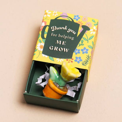 Tiny Matchbox Ceramic Tokens: Sardine