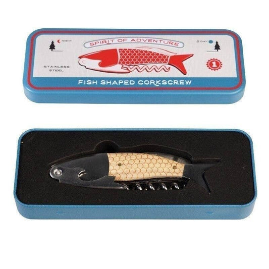 Fish Shaped Corkscrew in a Tin