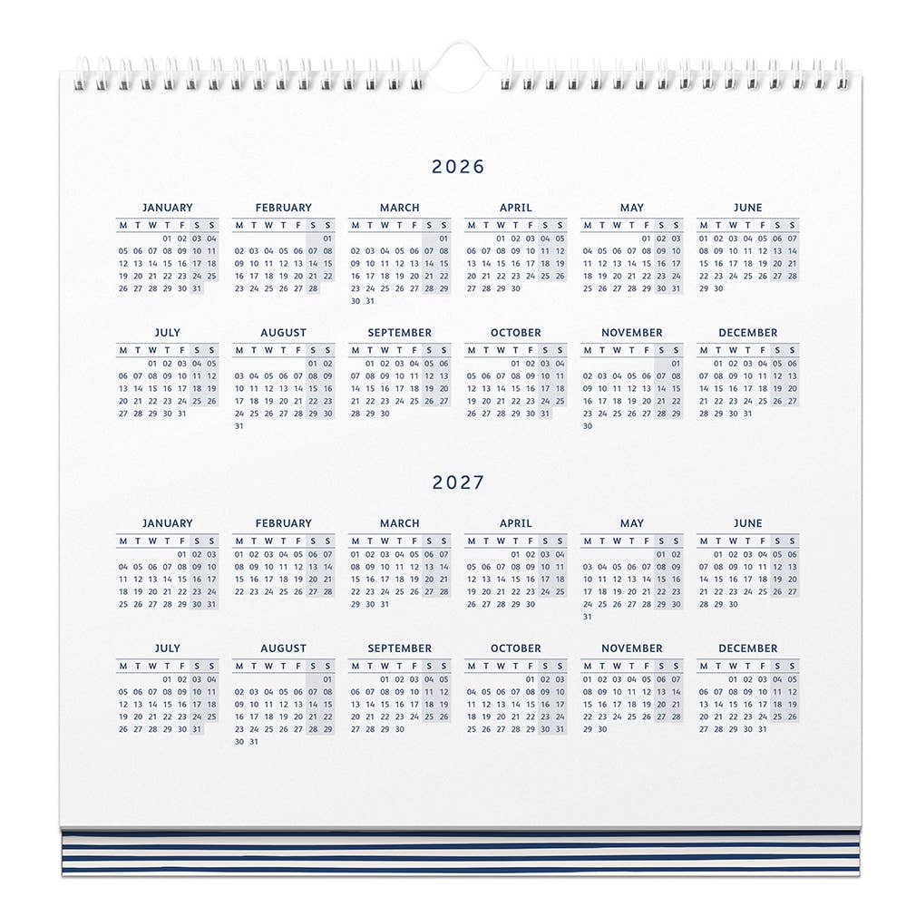 2026 Weekly Family Calendar, 5 Schedules, Lists & Pen