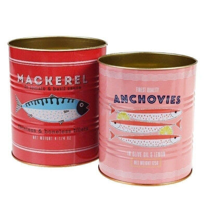 Medium Fish Storage Tins (Set of 2)