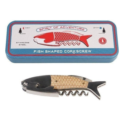 Fish Shaped Corkscrew in a Tin