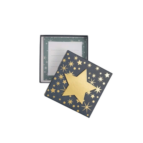 Small Gift Box - Gold Star Design