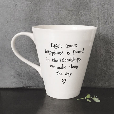 'Life's Truest Happiness' Mug