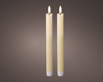 LED Wick Dinner Candle - Cream