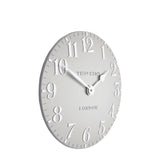 12" Arabic Dove Grey Clock