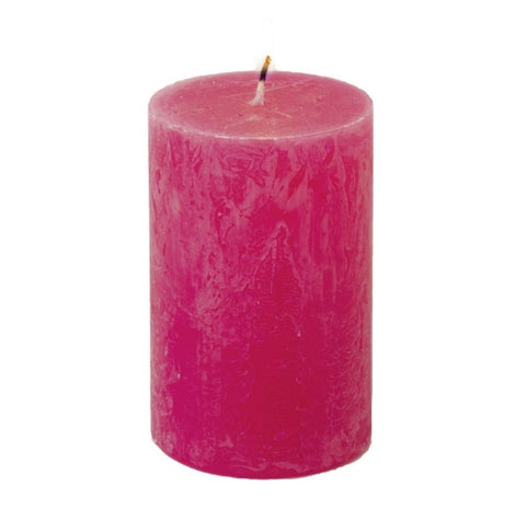 Pillar Candle - Bright Pink