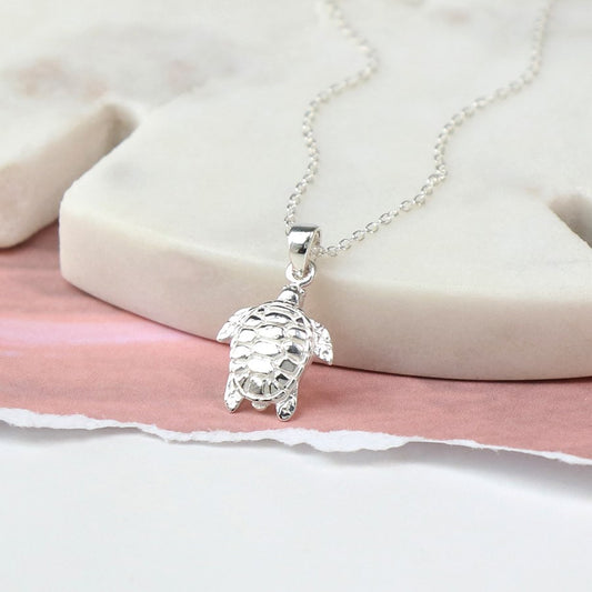 Silver Turtle Necklace
